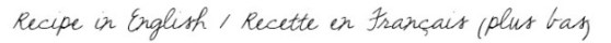 recettebilingue